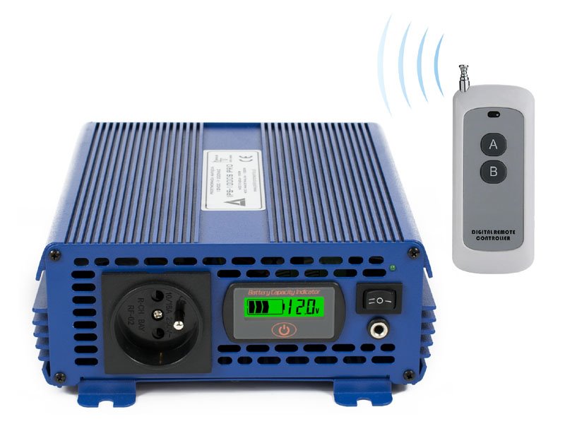 Menič napätia 12V/230V 1000W, AZO Digital IPS-1000S, ECO MODE PRO, čistá sínusovka