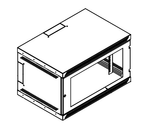 E-shop SAPRO Rozvádzač nástenný 4U 450mm dvere plech RAL7035