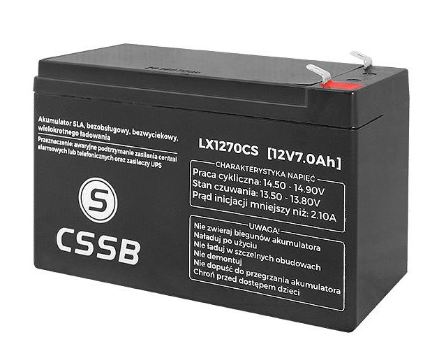 E-shop Batéria olovená 12V/7,0Ah LTC LX1270CS gélový akumulátor