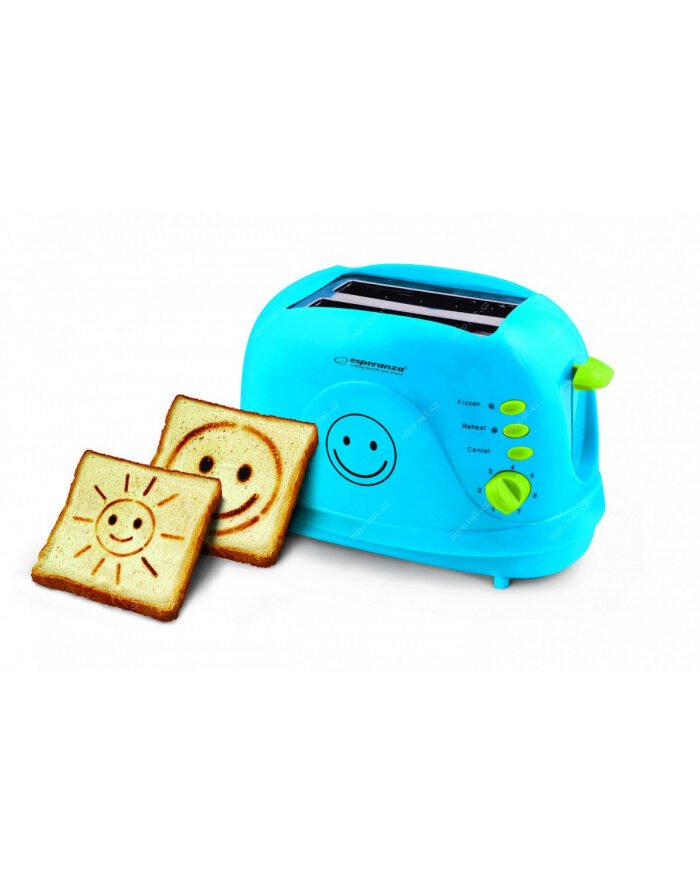 E-shop Multifunkčný hriankovač 3v1, Esperanza EKT003B SMILEY, modrá