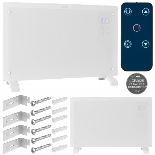 E-shop Sklokeramický tepelný konvektor VOLT 2000W, Wi-Fi Comfort, biela