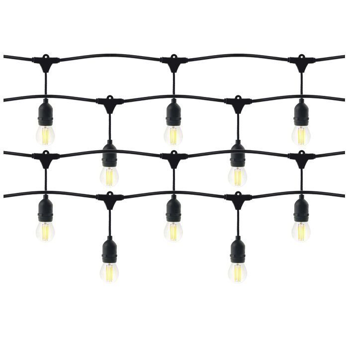 E-shop ORNO Vonkajšia párty osvetlenia girlanda VIRONE LG-1/5M/E27/3,5m, IP44, 5x LED E27, 1W, 3000K