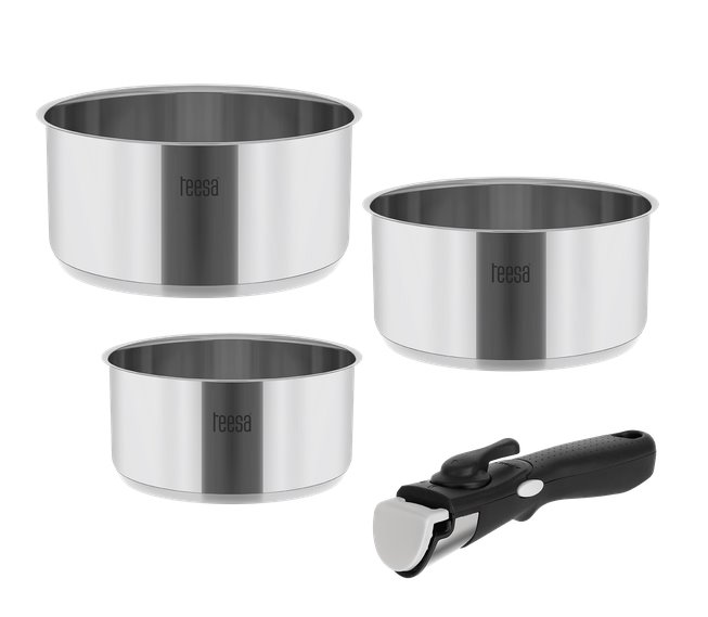 E-shop Súprava hrncov TEESA Cook Expert Single Hand TSA0148 3ks