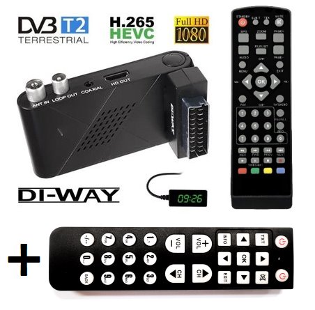 DI-WAY SENIOR 2020 Mini DVB-T2 H.265 + Ovládač SENIOR