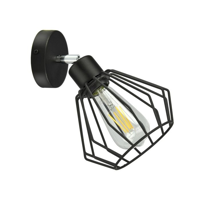 E-shop Nástenné svietidlo Orno WAYA AD-LD-6259BE27M, E27, 60W, čierna