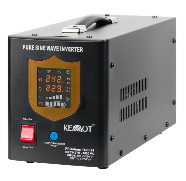 E-shop Zdroj záložný KEMOT URZ3427B PROsinus 1050W 24V, čierna
