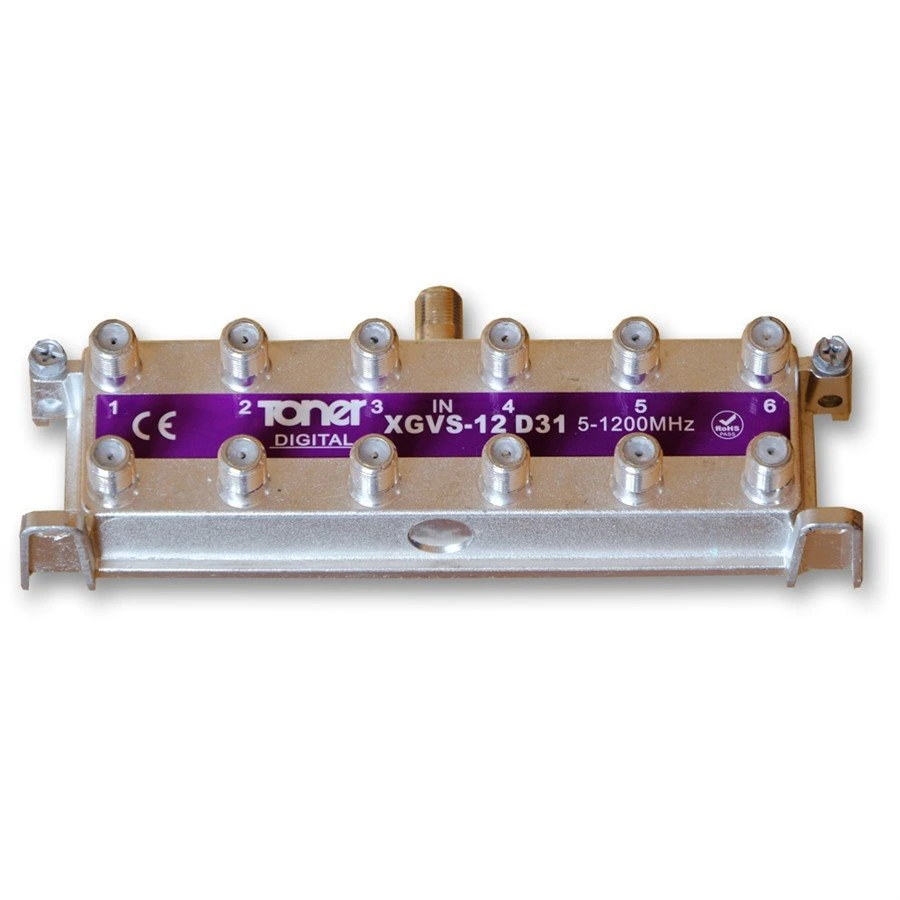Anténny rozbočovač Toner XGVS-12D31 1/12, 13 dB, DOCSIS 3.1