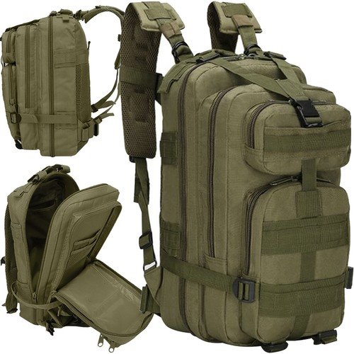 E-shop XL vojenský batoh, zelený 38l, Trizand 8920