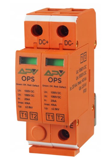 E-shop Adelid APV-OPS-2P-T1+T2 Prepäťová ochrana, B+C (T1+T2) DC pre FVE APV-OPS-2P-T1+T2