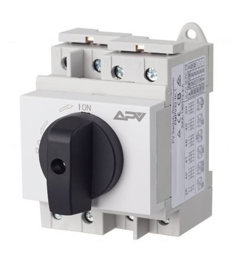 E-shop FVE Hlavný odpojovač Adelid APV 4P, otočný 32A 1200V DC APV-LGT-DC-32A