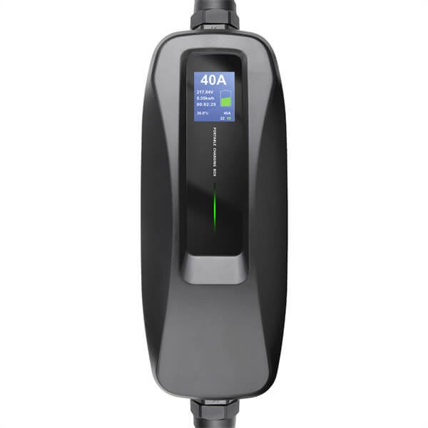 E-shop EV cestovná prenosná nabíjačka Sapro SAP-PCD040 8.8 kW s LCD, typ 2, Prenosný Wallbox BS-PCD040
