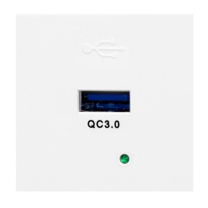 E-shop ORNO Modulárny nabíjací USB port OR-GM-9010/W/USBQ, Quick charge, farba biela