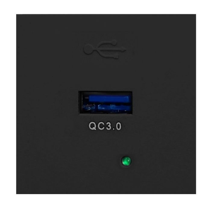 E-shop ORNO Modulárny nabíjací USB port OR-GM-9010/B/USBQ, Quick charge, farba čierna