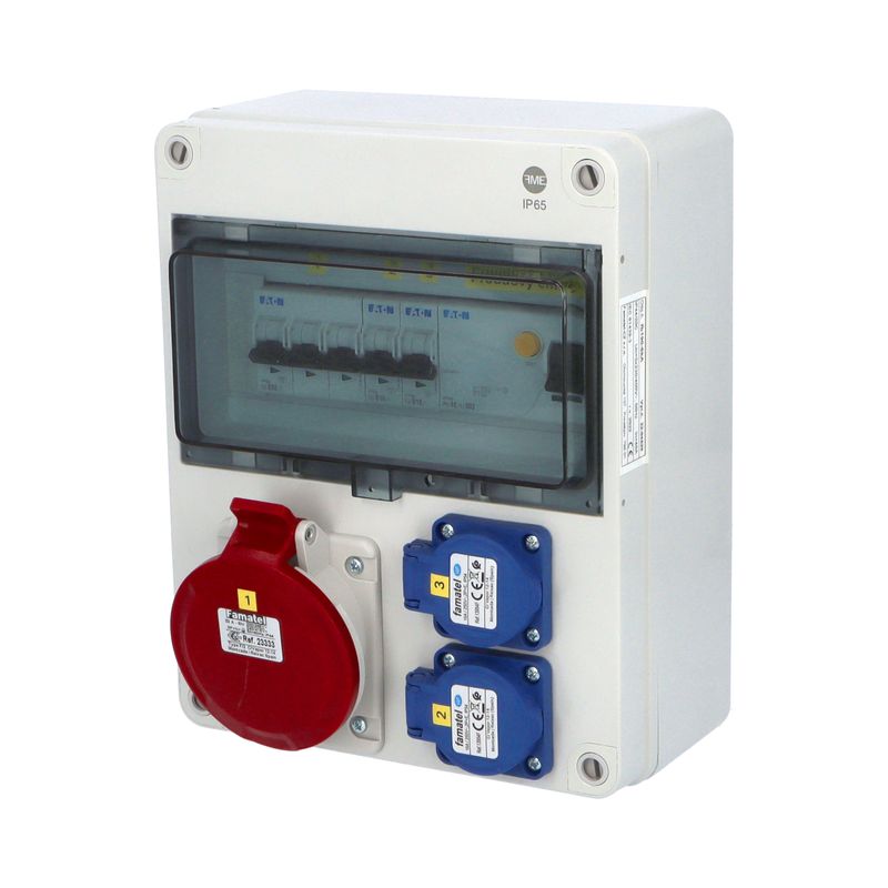E-shop Famatel fb190-6kA - ZSF20001000.1 /5810 Zás.skříň IP54 jištěná s chráničem 40/4/003