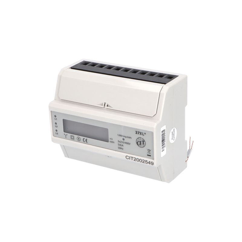 E-shop Eleman Elektroměr EDIN 37XL, X/5, 7mod., LCD, 3-fáz., 1-tar., podružný, nepřímé měř.