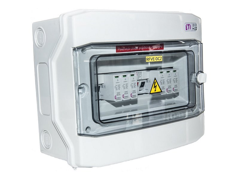 E-shop Rozvaděč ETI 001105403 RFVE-DC4-2-T2 - 2 stringy IP65 (DC pro FVE)