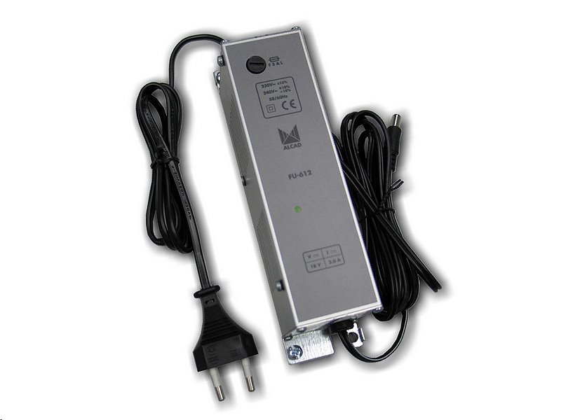 E-shop Zdroj ALCAD FU-612 (18V/2A) pro napájení LNB k multipřepínačům Alcad řady MU