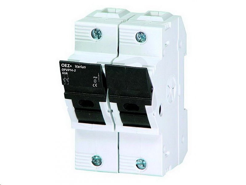 E-shop Ostatní Pojistkový odpojovač OPVP14-2, 2P, 63A, Ue AC 690 V/DC 440 V, na DIN lištu