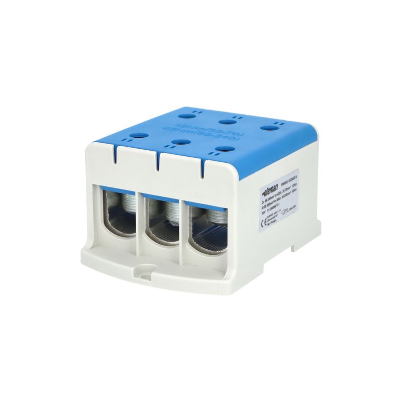 E-shop Eleman Svorka univerzální UK 240/3 N, 425A, 1pól., AL/CU, krytá, modrá, na panel /2090314