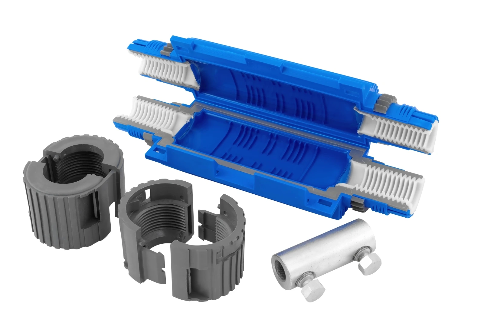 Spojka gelová SHARK 6801A (SHARK SIXEIGHT IP68), se svork., 1x (25-50mm2), Cu/Al, 0,6/1kV