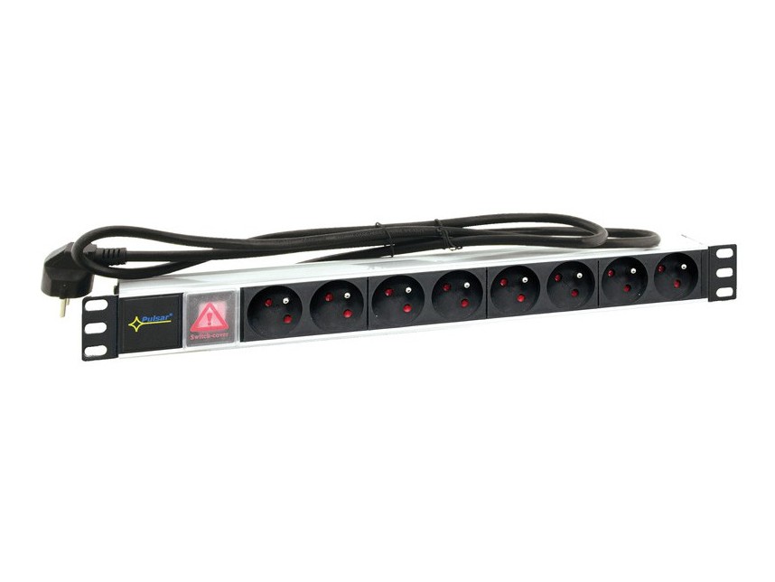 E-shop CP PLUS CP-PR-118 Rozdeľovač zásuviek (pes) pre 8 zásuviek pre 19" stojany