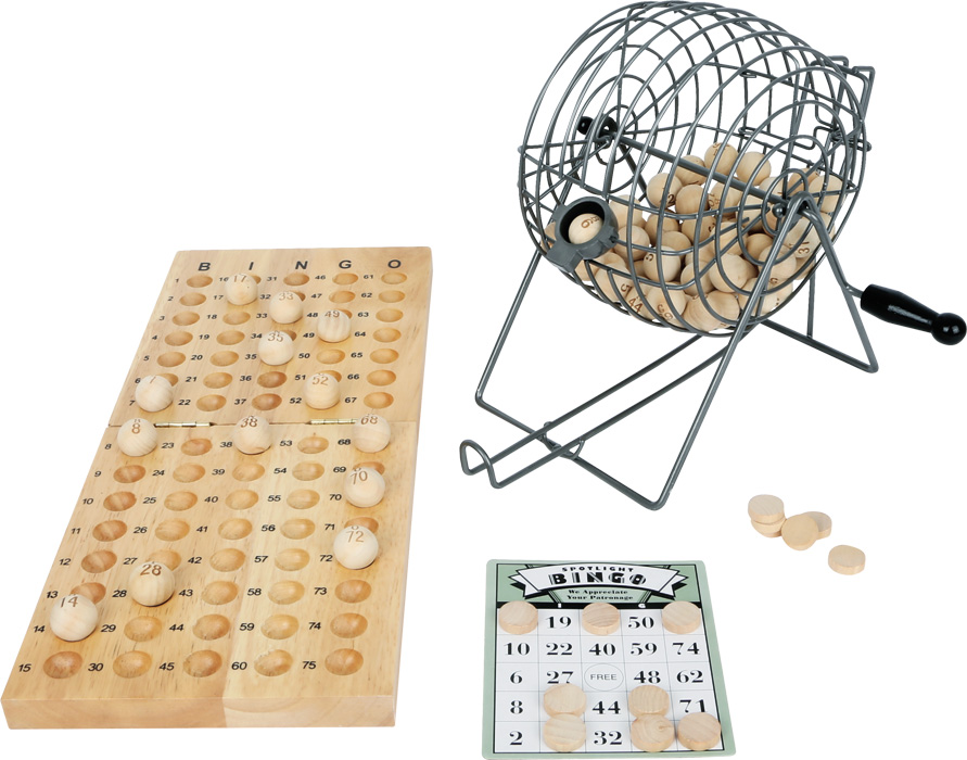 Malé drevené hry Bingo