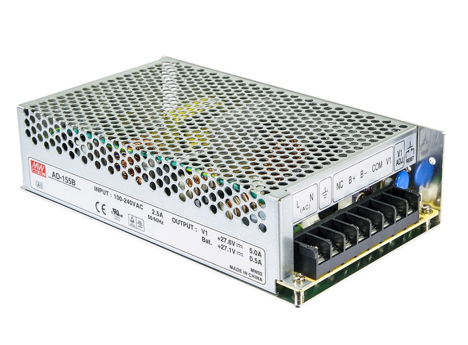 E-shop MEAN WELL AD-155B průmyslový napájecí zdroj 24-29V (155W) se zálohovací funkcí AD-155B