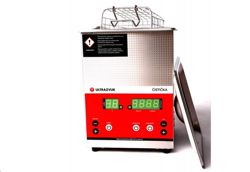 Ultrazvukové laboratórium 2 Digitálna ultrazvuková čistička 2 L 60W z nehrdzavejúcej ocele s ohrevom