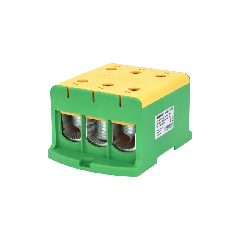 E-shop Eleman Svorka univerzální UK 240/3 PE, 425A, 1pól., AL/CU, krytá, zel.-žl., na panel /2090315