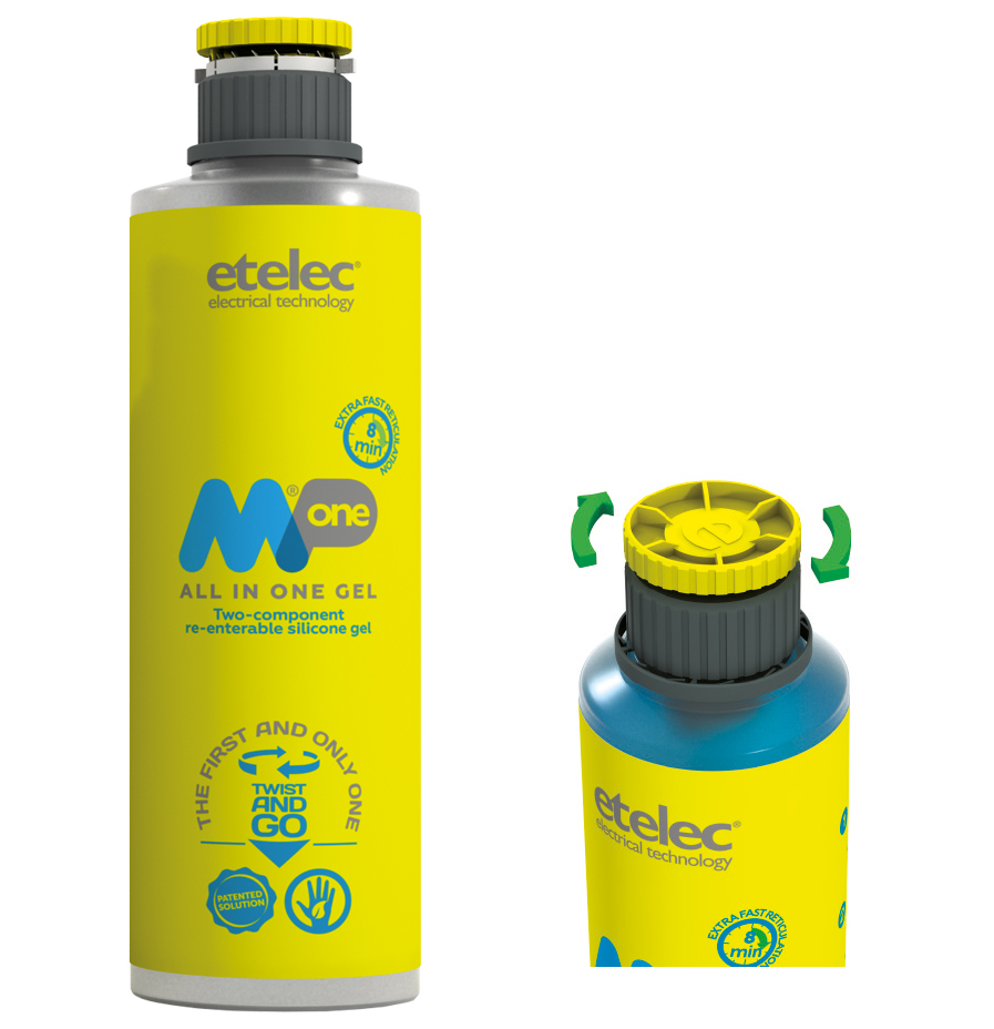 E-shop etelec Gel dvousložkový MPone 900 ( 0,9 litru - 1 láhev ), zalévací, bez expirace