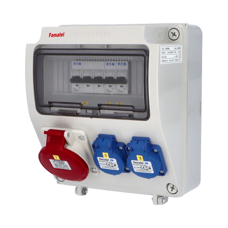 E-shop Famatel v160-6kA - ZSF20100000.0 /3957 Zás.skříň IP54 jištěná bez chrániče