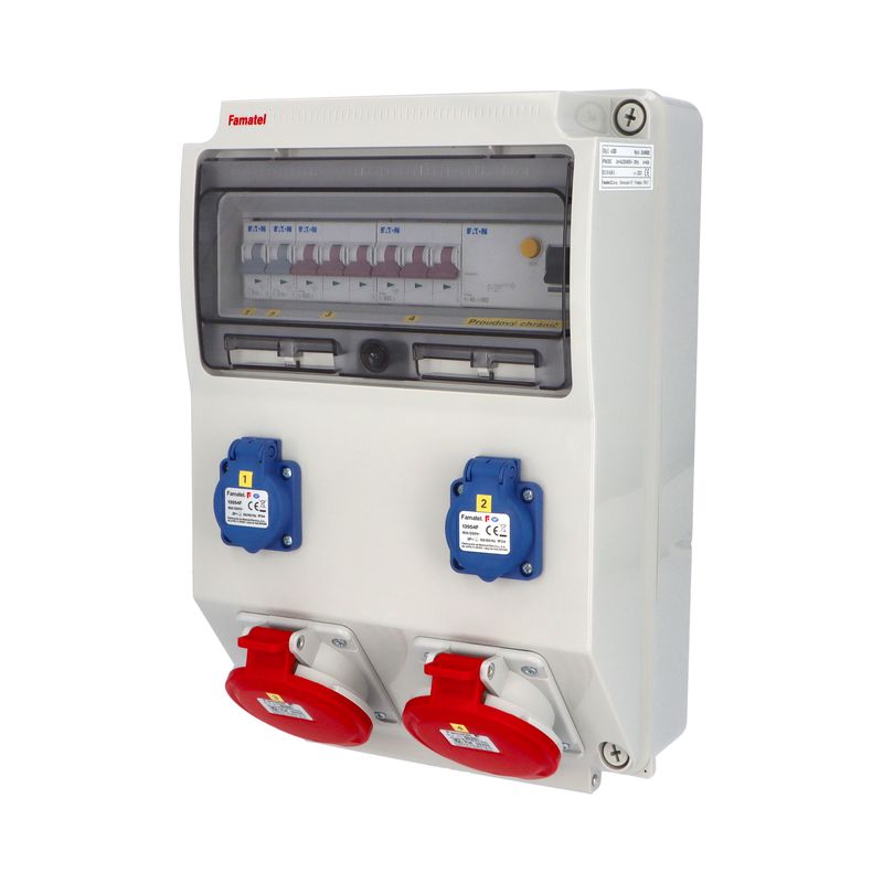 E-shop Famatel v320 - ZSF20002000.1 /3959 Zás.skříň IP54 jištěná s chráničem 40/4/003