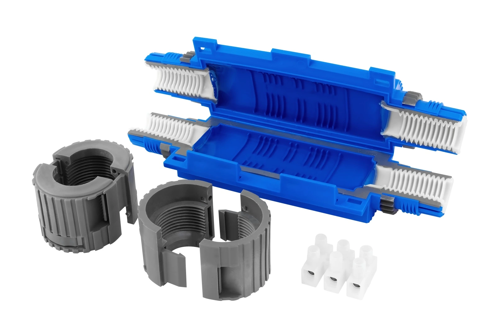 Spojka gelová SHARK 6801B (SHARK SIXEIGHT IP68), se svork., 3x (2,5-6mm2) pro CU; 0,6/1kV