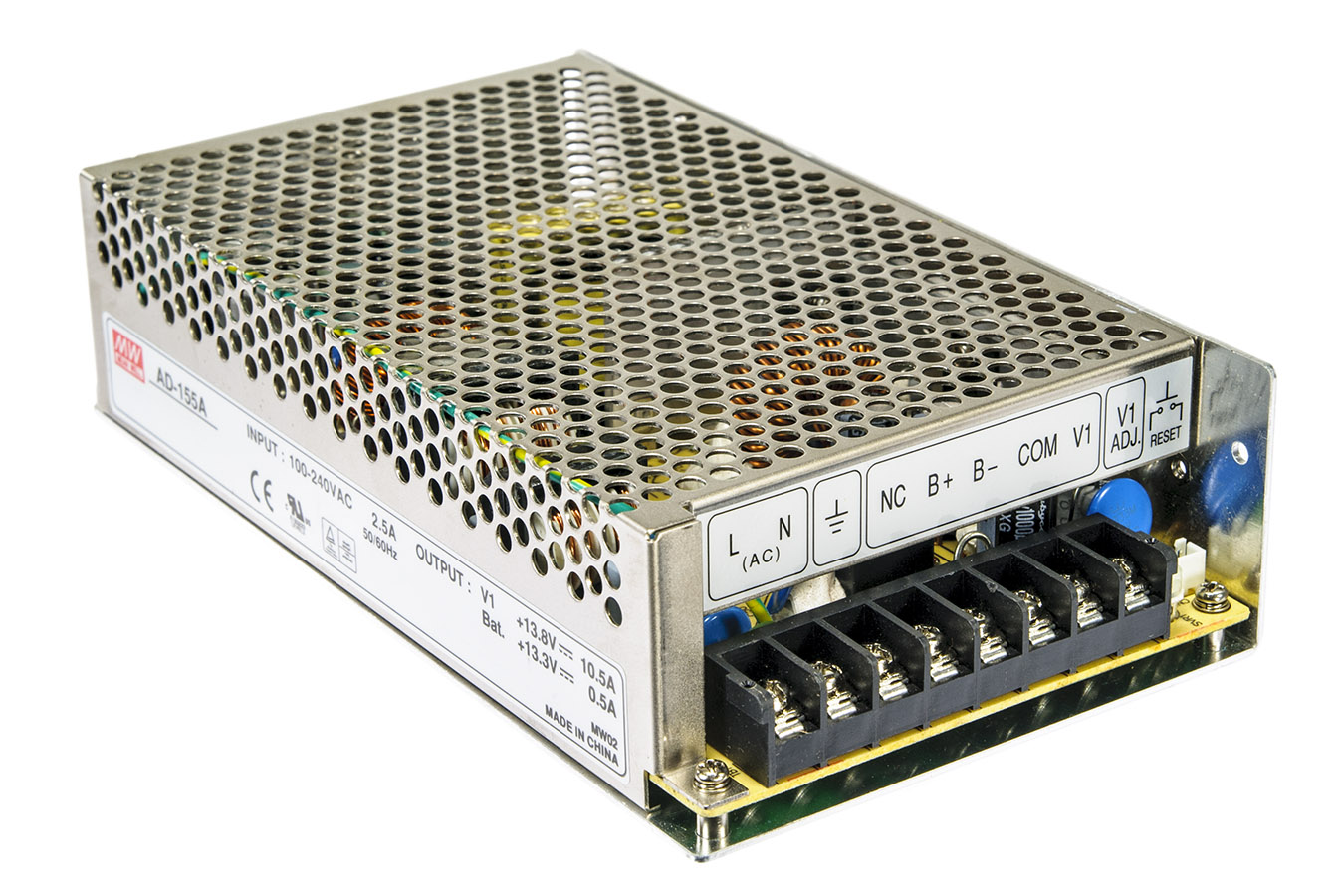 E-shop MEAN WELL AD-155A průmyslový napájecí zdroj 12-14,5V (155W) se zálohovací funkcí AD-155A
