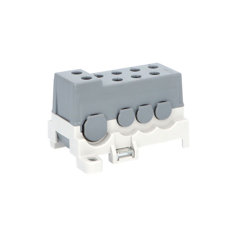 E-shop Eleman Blok pro rozdělení fází PVBS 250-7, 1pól., AL/CU, 250A, 690V, šedý, na DIN/panel
