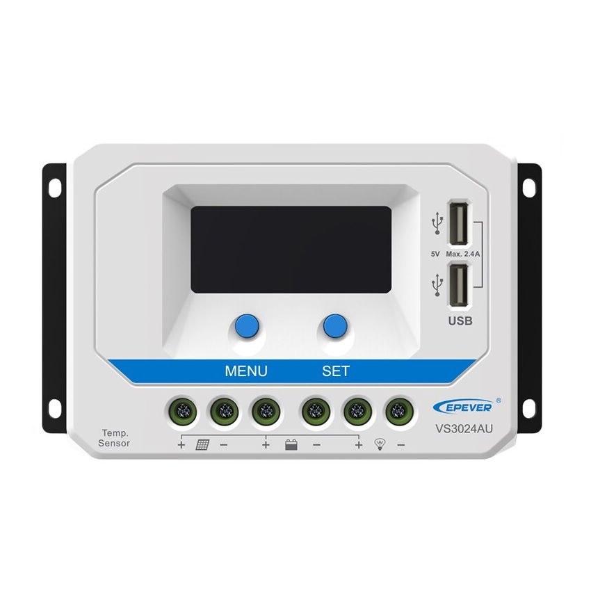 E-shop Solární regulátor PWM Epever VS3024AU, 12/24V, 30A s LCD displejem VS3024AU