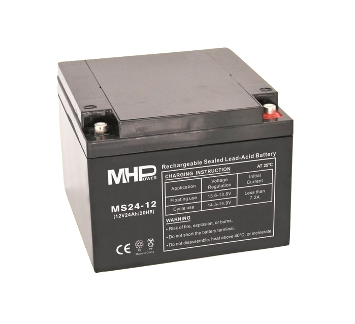 E-shop Baterie olověná 12V / 24 Ah MHPower MS24-12 MS24-12