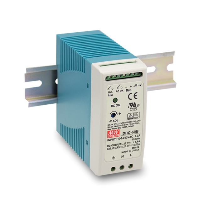 E-shop MEAN WELL DRC-60B Spínaný zdroj na DIN lištu, funkce UPS DRC-60B