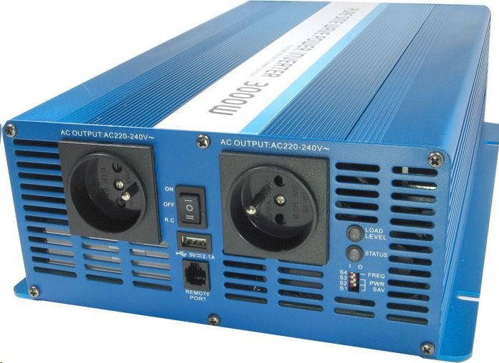 E-shop Menič napätia Carspa SK2000 24V/230V 2000W SK2000UR-242