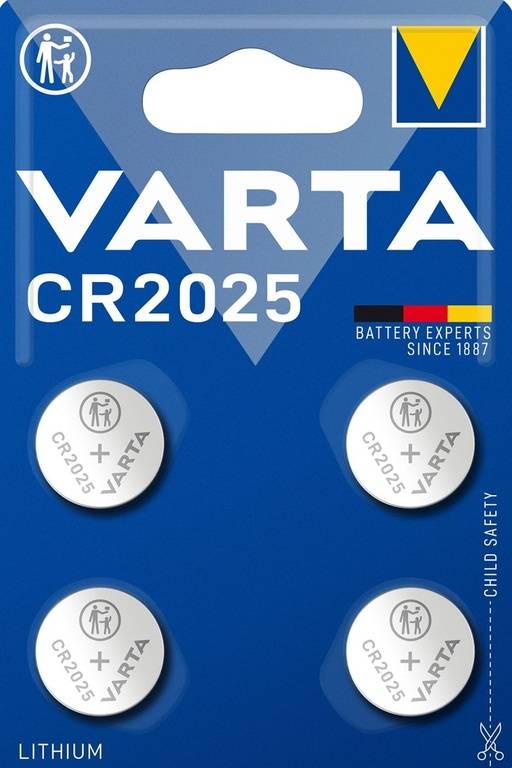 Varta CR2025 Lithium 3V 4x