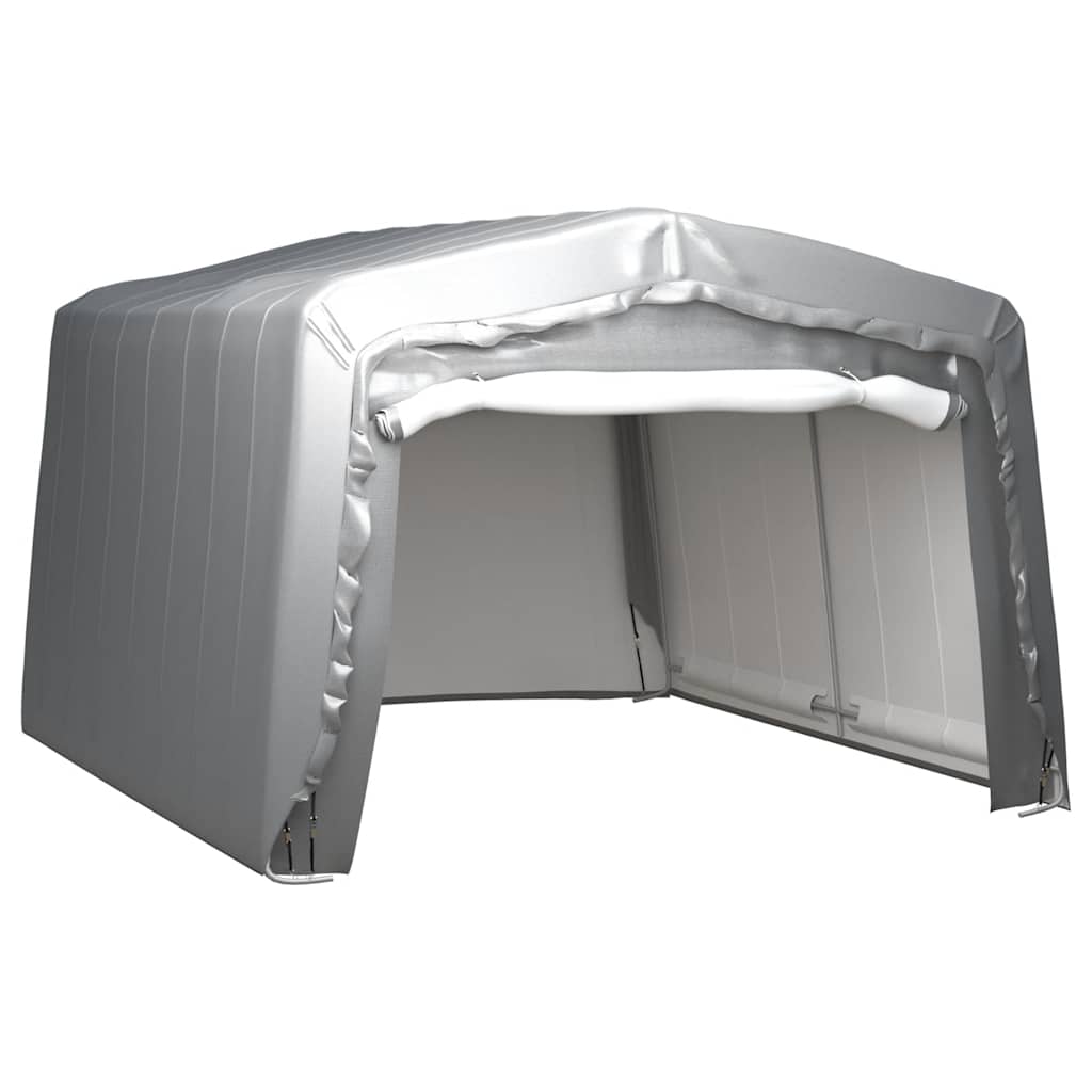 E-shop Multidom Úložný stan 370x370 cm oceľový sivý