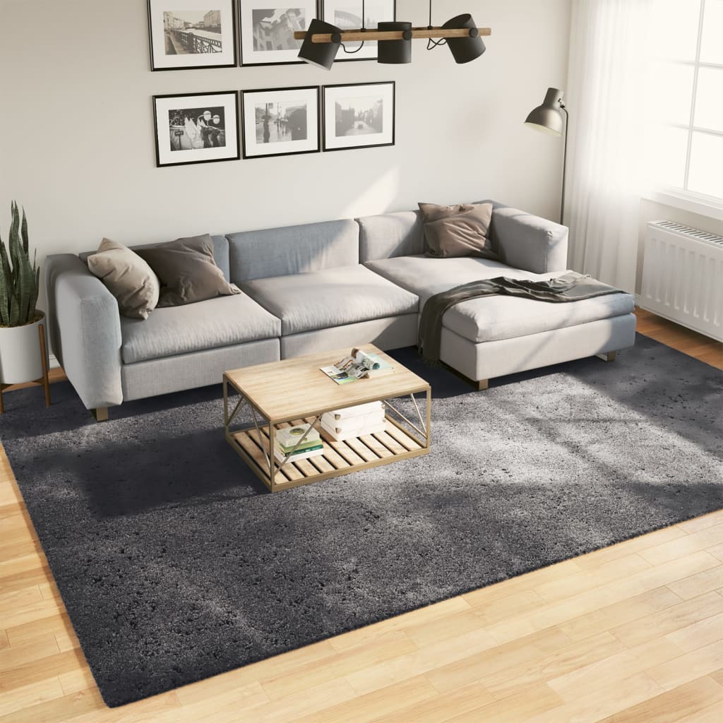 E-shop Multidom Koberec HUARTE krátky vlas mäkký umývateľný antracit 240x340 cm