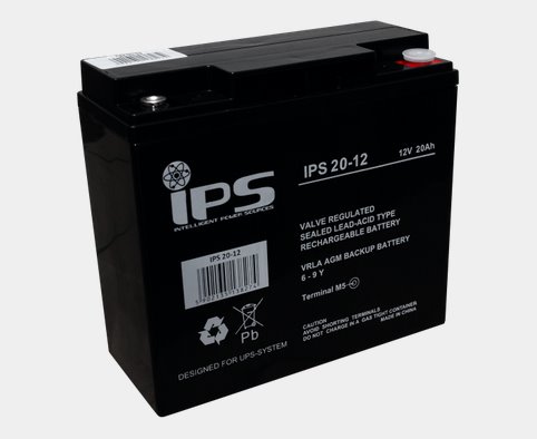 E-shop MW Power Batéria olovená 12V/20Ah IPS 20-12 AGM gélový akumulátor, 6-9 rokov 181x77x167mm