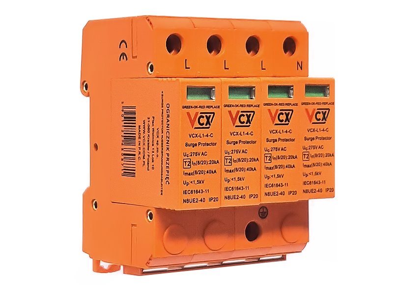 E-shop Přepěťová ochrana VCX L1-4-C AC třída T2 (C) 4P 20kA Professional