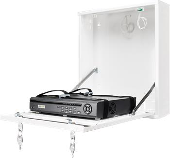E-shop CP PLUS CP-PR-101 Uzamykateľná nástenná skrinka pre malé DVR / NVR prehrávače (biela)