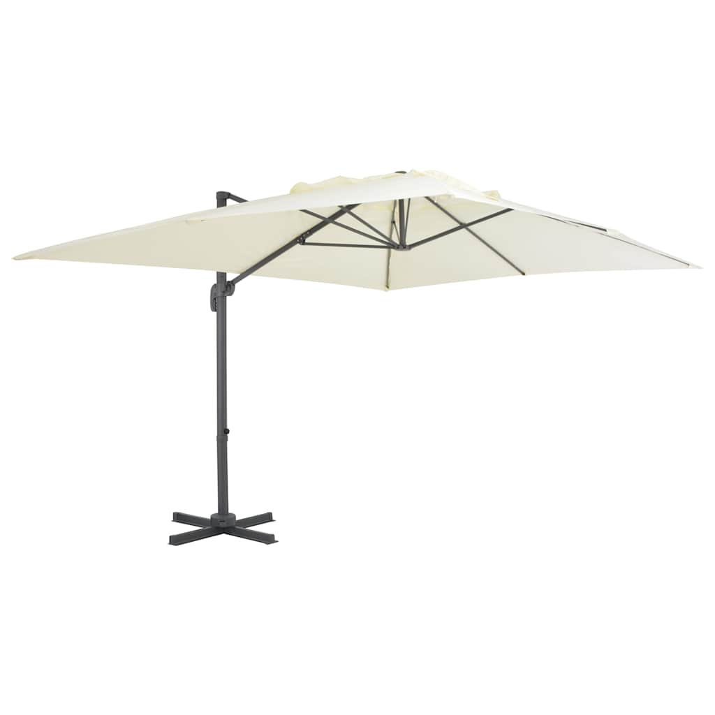 E-shop Multidom Konzolový záhradný slnečník s hliníkovou tyčou 400x300 cm pieskový