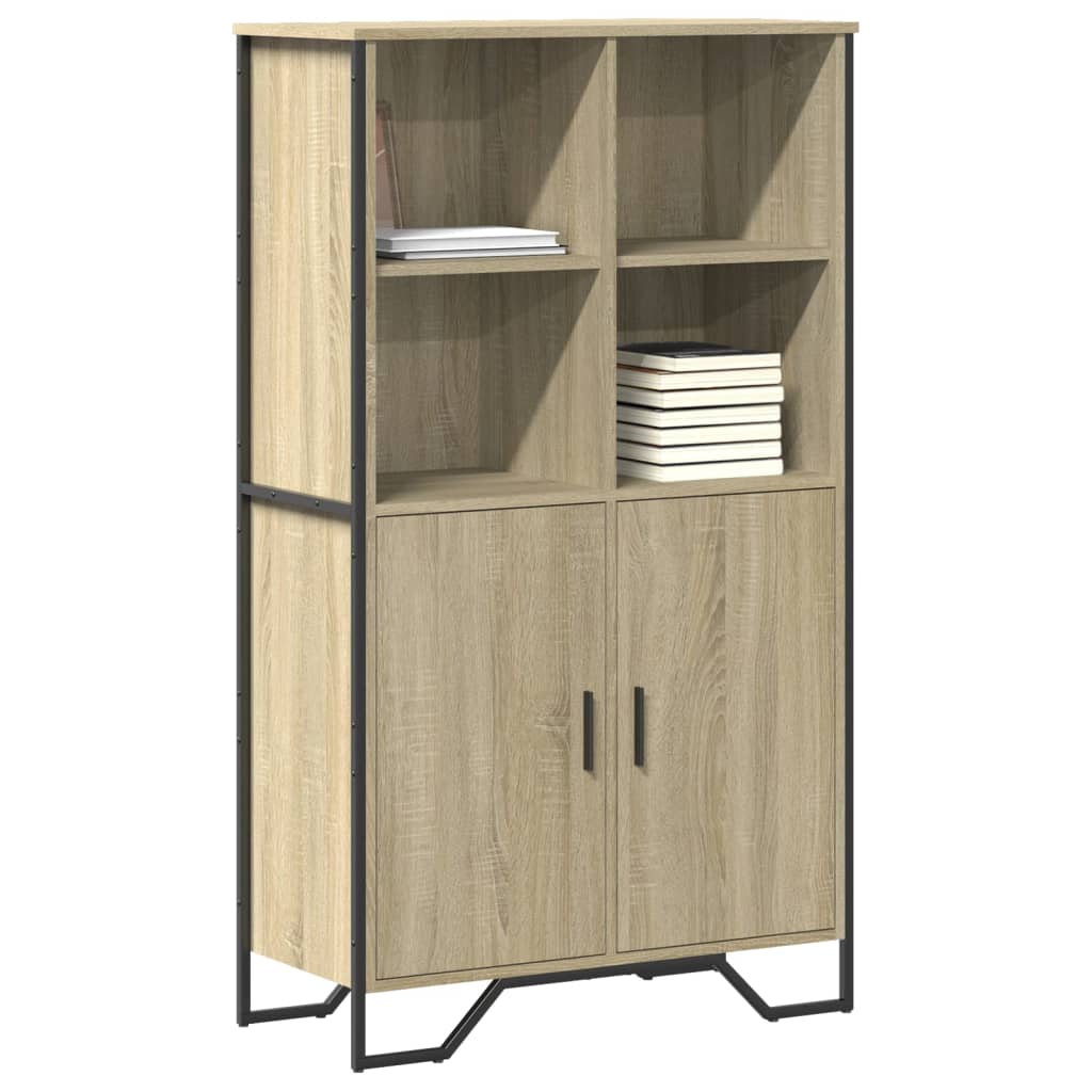 E-shop Multidom Vysoká skrinka dub sonoma 79,5x35,5x137,5 cm kompozitné drevo
