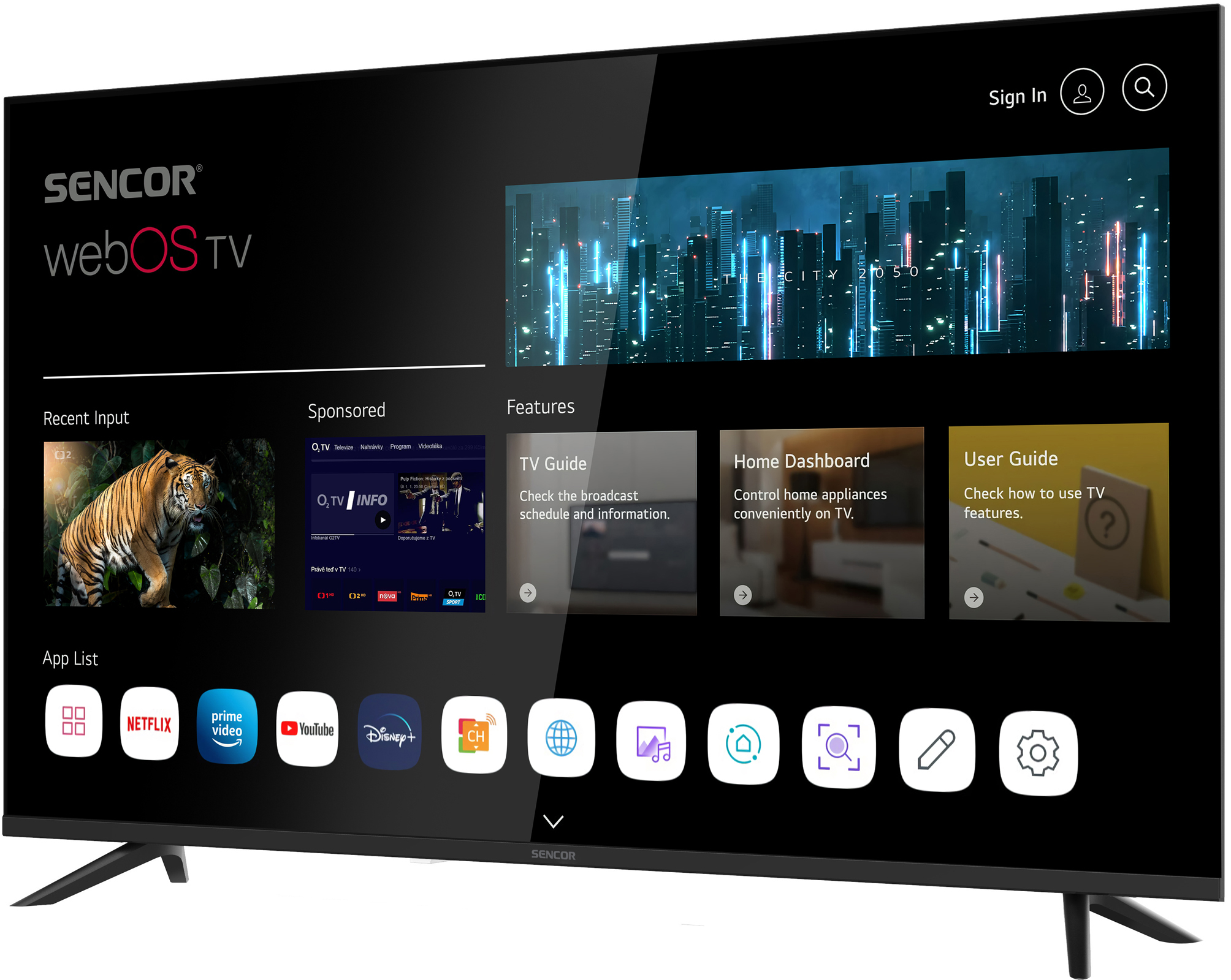 Sencor SLE 43FS804B WEBOS SMART TV