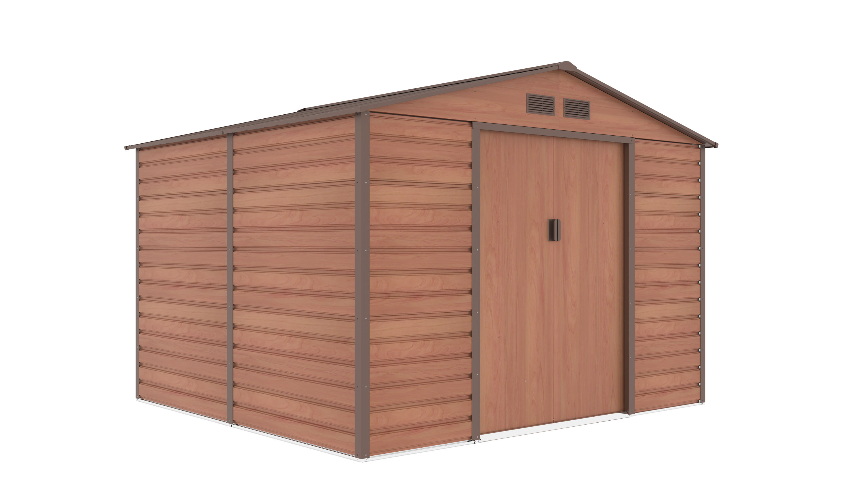 E-shop Záhradný domček G21 GAH 706 - 277 x 255 cm, hnedý GAH-706-ZNWW-2S0