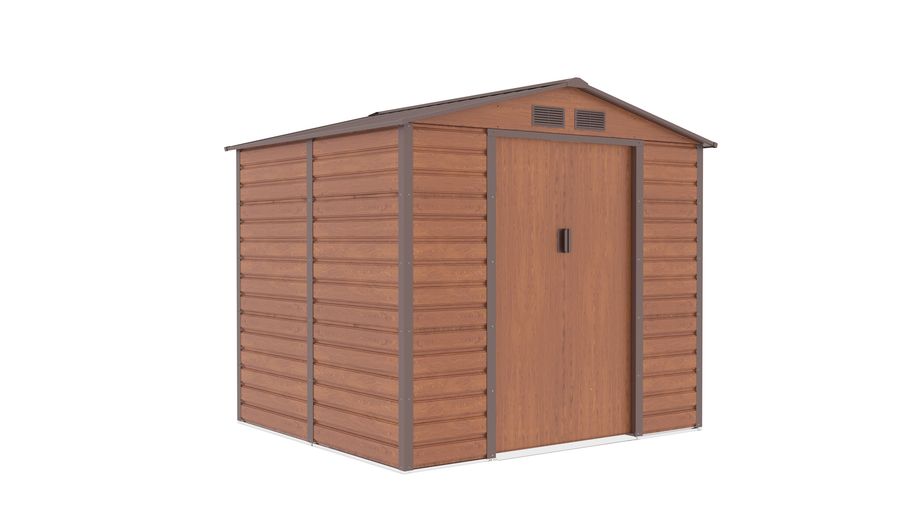 E-shop Záhradný domček G21 GAH 407 - 213 x 191 cm, hnedý GAH-407-ZNWW-2S0